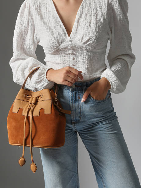 Cross Body Tas La Suite Leder Paul marius Oranje la suite CAPUCSUI ander zicht 1